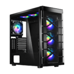 Gabinete Liketec Zeus RGB LED MID Tower ATX Preto - Triplo XXX