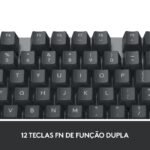 Teclado Logitech K835, Mecânico, Compacto, US, Com Estrutura de Alumínio e Switch Red Linear - 920-010086 - Imagem 3