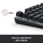 Teclado Logitech K835, Mecânico, Compacto, US, Com Estrutura de Alumínio e Switch Red Linear - 920-010086 - Imagem 5