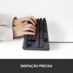 Teclado Logitech K835, Mecânico, Compacto, US, Com Estrutura de Alumínio e Switch Red Linear - 920-010086 - Imagem 8