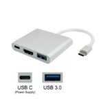 Adaptador de video Tipo-C para HDMI, USB3.0 e USB-C Md9 - XT-2155 Xtrad