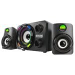 Subwoofer Gamer K-mex Stereo SS9800 9.9W RMS, Canais 2.1, LED de 7 Cores, Preto - SS9800U0001CB1X