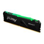 Memória Kingston Fury Beast, RGB, 16GB, 3200MHz, DDR4, CL16, Preto - KF432C16BBA/16 - Imagem 3