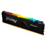 Memória Kingston Fury Beast, RGB, 16GB, 3200MHz, DDR4, CL16, Preto - KF432C16BBA/16 - Imagem 4