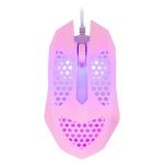 Mouse Max Print Geek Pro Series, Rainbow 4 Cores, 1200DPI, USB, Rosa - 60000126