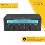 Carregador De Mesa Smart - Bright CG001 8A/40W - Imagem 2