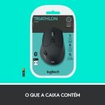 Mouse sem Fio Logitech M720 Triathlon com USB Unifying ou Bluetooth com Easy-Switch para até 3 Dispositivos e Pilha Inclusa - 910-004790 - Imagem 6