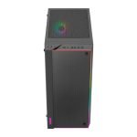 Gabinete Gamer Aerocool Skribble V1, ARGB, Mid-Tower, Lateral de Vidro, Com 3 Fans, Preto, SKRIBBLE-G-BK-V1 - Imagem 4