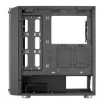 Gabinete Gamer Aerocool Skribble V1, ARGB, Mid-Tower, Lateral de Vidro, Com 3 Fans, Preto, SKRIBBLE-G-BK-V1 - Imagem 6