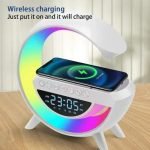 Luminária G Speaker Bt-3401, RGB, LED, Caixa Som Bluetooth, Carregamento Por Indução
