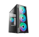 Gabinete Gamer Brazil PC BPC-C3147, ATX, Lateral em Vidro, Preto - BPC-C3147 - Sem fans