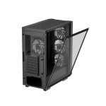 Gabinete Gamer DeepCool CC560 ARGB V2, Black, Mid Tower, Vidro Temperado, ATX, Sem Fonte, Com 4 Fans, R-CC560-BKTAA4-G-2 - Imagem 3