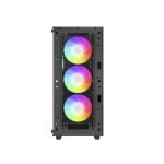 Gabinete Gamer DeepCool CC560 ARGB V2, Black, Mid Tower, Vidro Temperado, ATX, Sem Fonte, Com 4 Fans, R-CC560-BKTAA4-G-2 - Imagem 4