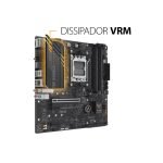 Placa-Mãe ASUS TUF GAMING A620M-PLUS WIFI, AMD AM5, mATX, DDR5, Wi-Fi, Bluetooth, Preto - 90MB1F00-M0EAY0 - Imagem 2