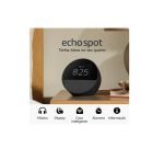 Alexa Echo Spot Amazon, Com Alexa, Som Envolvente, Com Relogio, Smart Speaker, Preto - B0c2rs4zg6 - Imagem 4