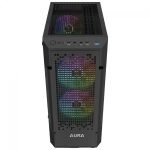 Gabinete Gamer Gamdias Aura GC7 ARGB, Vidro Temperado, ATX, Mid Tower, Com 3 Fans, Sem Fonte, Preto - Imagem 4