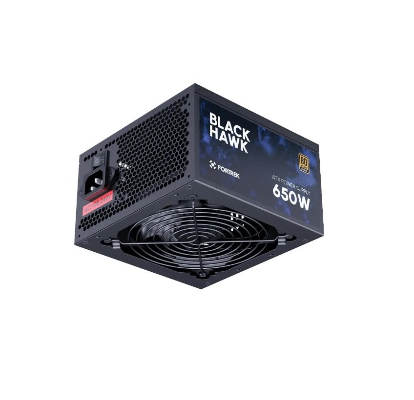 fonte 1 Fonte Fortrek Black Hawk, 650W, 80 Plus Bronze, ATX, Sem cabo, Preta - 83589 - Imagem 1