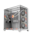 Gabinete Gamer Forcefield MAX White GHOST - GFFMAXWG - PCYES