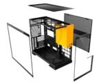 Gabinete Gamer Geometric Future Model 5, Sem Fans, Preto e Amarelo - Imagem 4