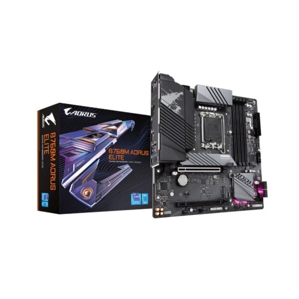 Placa Mãe Gigabyte B760M Aorus Elite, Chipset B760, Intel LGA 1700, mATX, DDR5