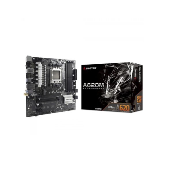Placa Mãe Biostar A620MP-E PRO, Chipset A620, AMD AM5, MATX, DDR5