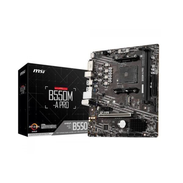 Placa Mãe MSI B550M-A PRO, Chipset B550, AMD AM4, mATX, DDR4
