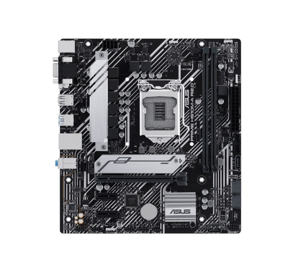 h510 1 Placa Mãe ASUS PRIME H510M-A R2.0, Chipset H470, Intel LGA 1200, mATX, DDR4, 90MB1FP0-M0EAY0 - Imagem 1