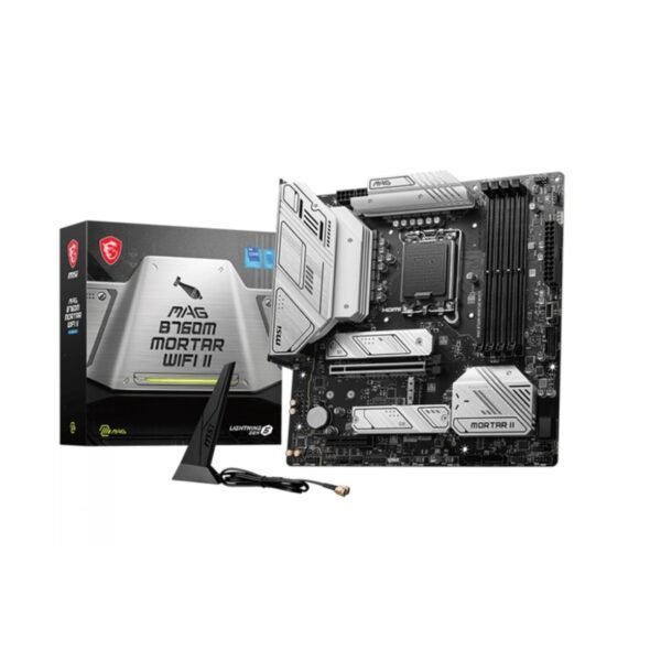 Placa Mãe MSI MAG B760M MORTAR WIFI II, Chipset B760, Intel LGA 1700, MATX, DDR5, 911-7E13-006
