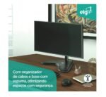 Suporte Ergonômico Articulado de Mesa, Monitor 15" a 32", Ajuste de Altura, Até 8kg, Giro 360°, Preto, T80N, ELG - Imagem 4